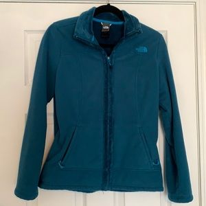 Dark teal North Face zip up M